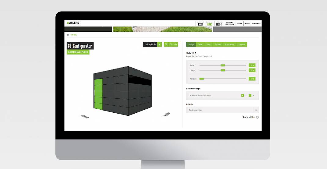 3D Konfigurator, Website, Onlineshop, Online-Shop, Werbeagentur Oldenburg