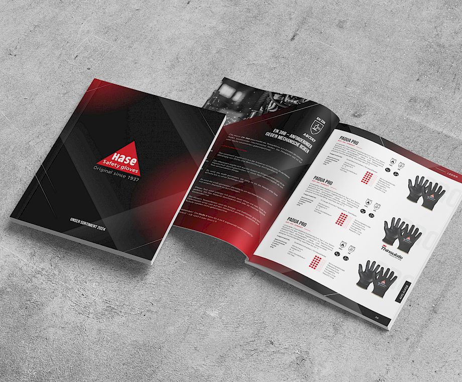Referenz Hase Safety Gloves, Produktkatalog