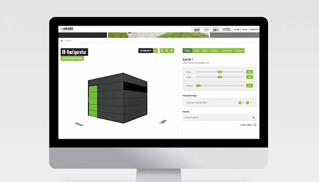 Referenz Tischlerei Ahlers, 3D Konfigurator